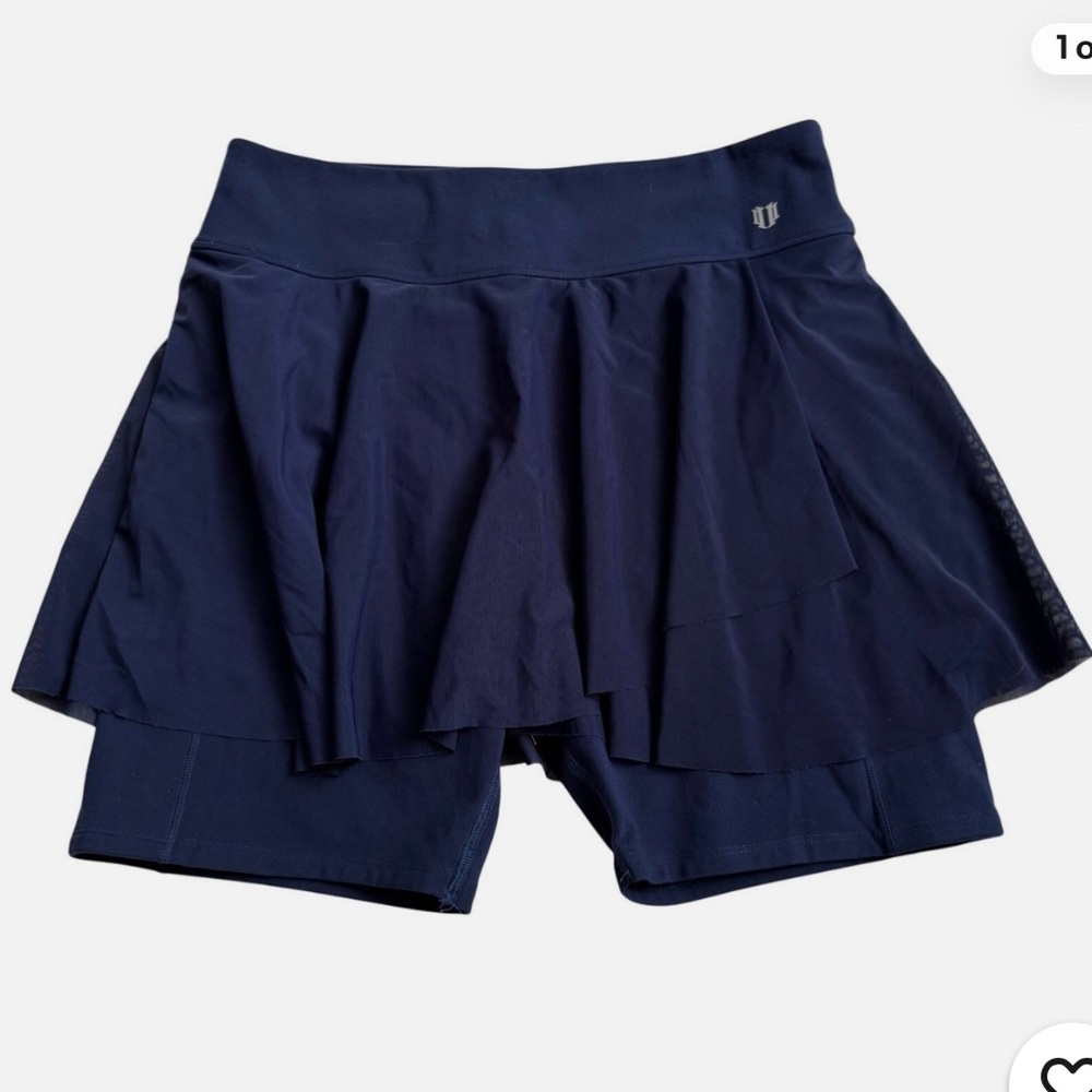 NWT EleVen by Venus Williams Navy Blue Athletic Outskirt Skort skirt
